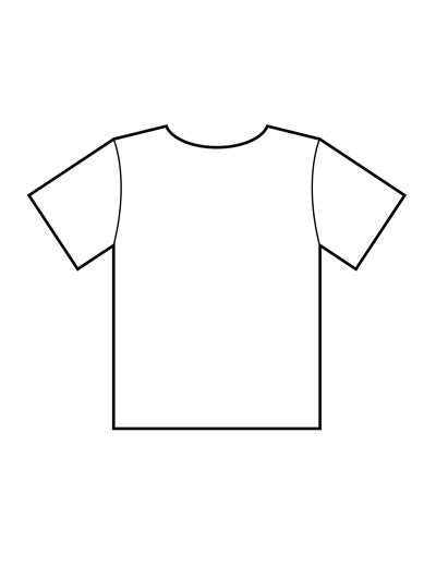Blank T-Shirt Template Printable - plantqlero